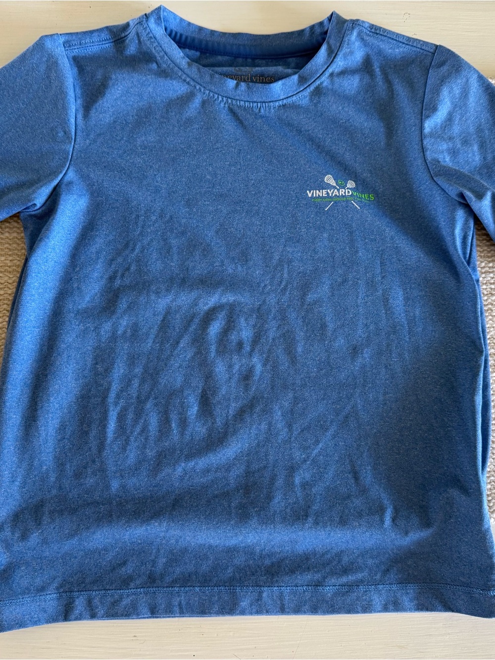 Boy’s Vineyard Vines Heather Blue Crewneck Tee